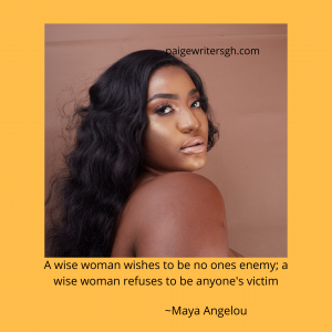 Wise woman motivational quote