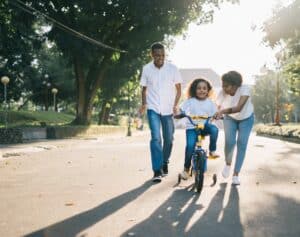 Learning to ride a bicycle